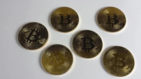 Bitcoin pan 1 Stock Footage 305426437