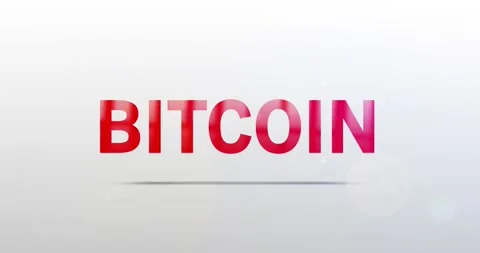 Bitcoin. Particle Logo. Text Animation Stock Footage 137557360