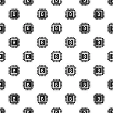 Bitcoin pattern, simple style Stock Illustration