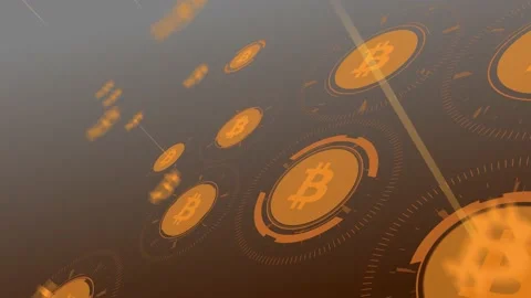 Bitcoin presentation background animated mining network Stock Footage 212242361