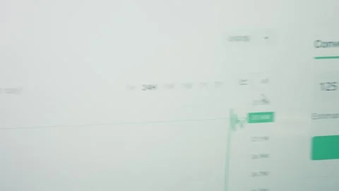 Bitcoin price and converting Bitcoins to American dollars on a computer screen Stock Footage 250098195
