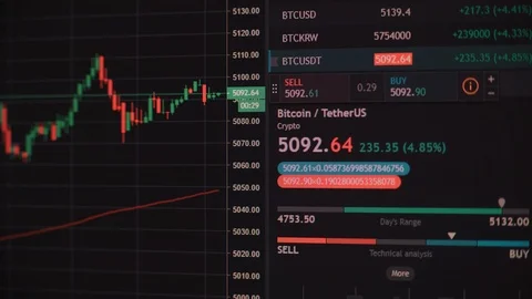 Bitcoin price change timelapse Vidéo 105755055