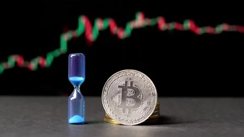 Bitcoin price chart. Buying digital gold and building wealth. Bull market c.. Vídeos de archivo 229898388