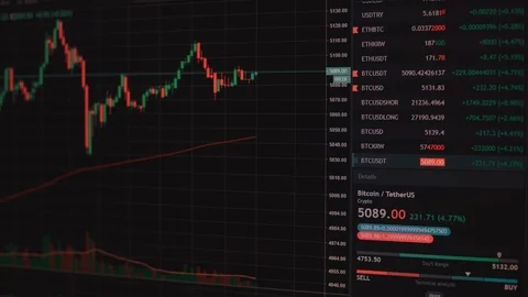 Bitcoin price chart timelapse Vidéo 105754615