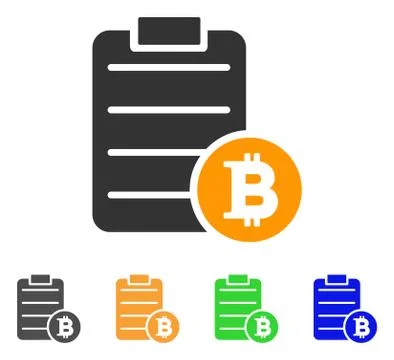 Bitcoin Price List Vector Icon Ilustração Stock