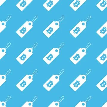 Bitcoin price straight pattern Illustrazione stock