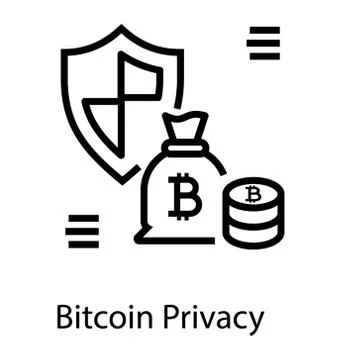 Bitcoin Protection Vector Illustrazione stock
