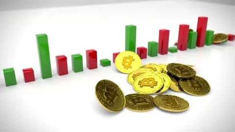 Bitcoin Rain Stock Footage 289990235