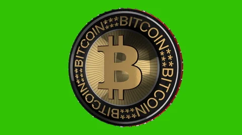 Bitcoin With A Red Glow On A Surface Stock Footage 60661637