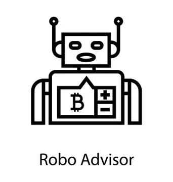 Bitcoin Robo Advisor Stock Illustration