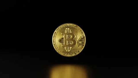 Bitcoin rotation Stock Footage 252340949