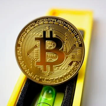 Bitcoin scale Stock Photos