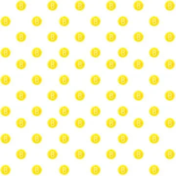 Bitcoin seamless pattern Illustrazione stock