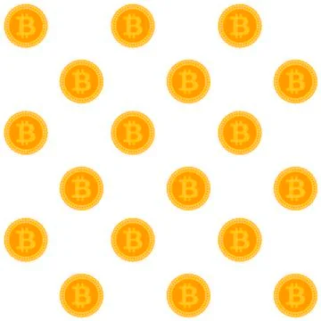 Bitcoin seamless pattern イラスト素材