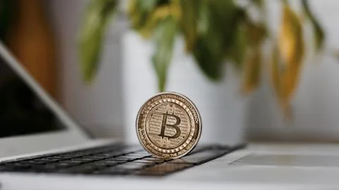 Bitcoin security concept Stock Photos