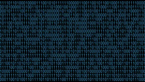 Bitcoin sign in binary code. Modern crypto currency concept. Blockchain.	 Stock Footage 169610743