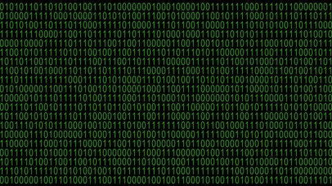 Bitcoin sign in binary code. Modern crypto currency concept. Blockchain. Stock Footage 171582993