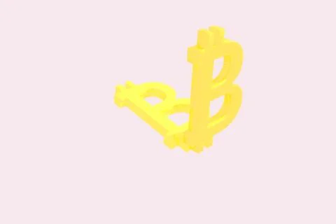 Bitcoin sign Stock Illustration