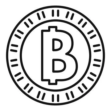 Bitcoin sign representing cryptocurrency mining process Stockillustratie
