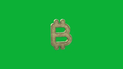 Bitcoin Sign Rotating Animation in HD Stock Footage 264167644