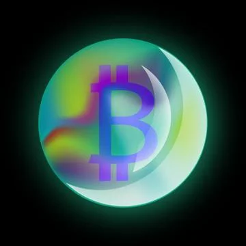Bitcoin sign vector illustration Stock Illustration