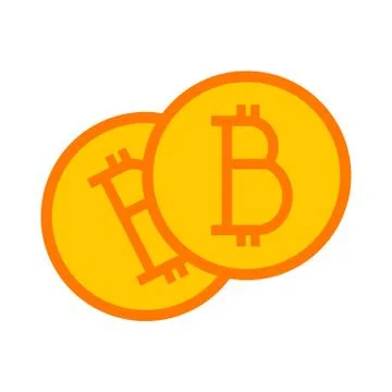 Bitcoin Simple Symbol Vector Illustration Graphic Stock Illustration