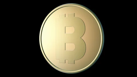 Bitcoin Spin GreenScreen Stock Footage 97601071