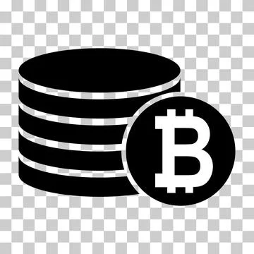 Bitcoin stack coin, flat icon money design, cash sign vector illustration Stock Illustration