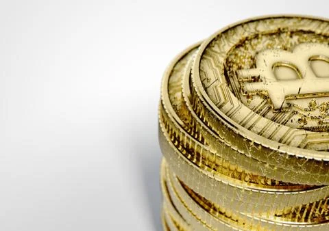 Bitcoin Stack Stock Illustration