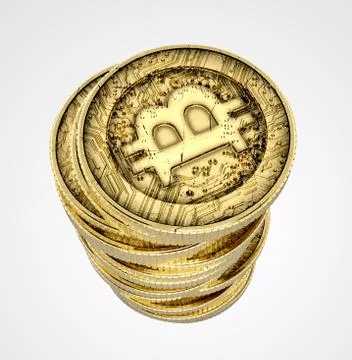 Bitcoin Stack Illustrazione stock