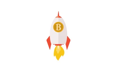 Bitcoin startup animation Stock Footage 195943337