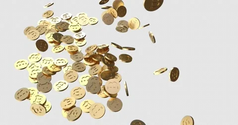 Bitcoin Symbol Animation Stock Footage 153828562