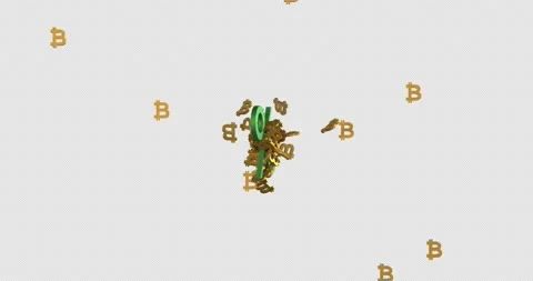 Bitcoin Symbol Animation. Stock Footage 154052793
