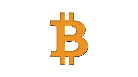 Bitcoin symbol appearing and exploding on the white background Stock Footage 83848445