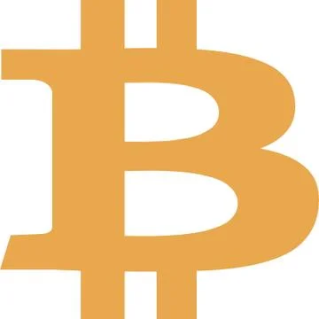 Bitcoin symbol. Cryptocurrency bitcoin vector icon 10 eps Stock Illustration