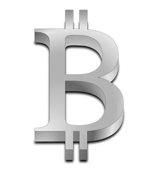 Bitcoin symbol Stock Illustration