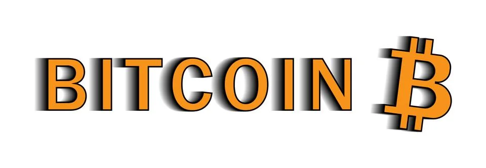Bitcoin symbol Stock Illustration