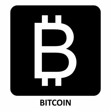 Bitcoin symbol illustration Stock Illustration