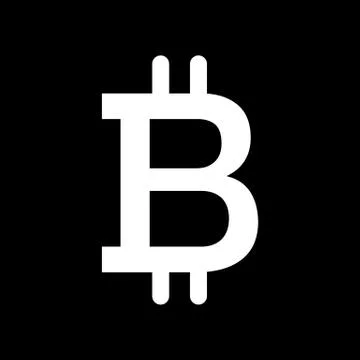Bitcoin symbol. vector icon, solid logo illustration, pictogram isolated on 스톡 일러스트