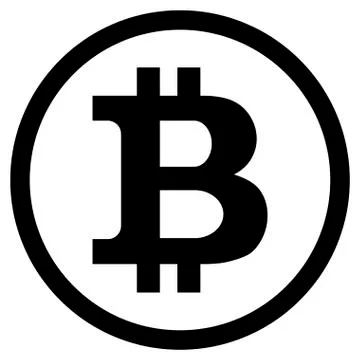 Bitcoin symbol vector Stock Illustration