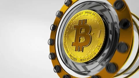 Bitcoin Tech Background Stock Footage 295421229