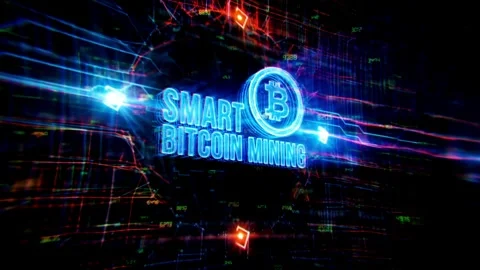 Bitcoin text innovation symbol. Virtual cryptocurrency concept, Bitcoin price Stock Footage 336442713