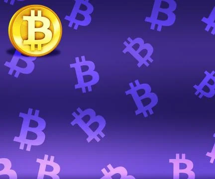 Bitcoin texture Stock Illustration