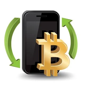 Bitcoin Trade Illustrazione stock