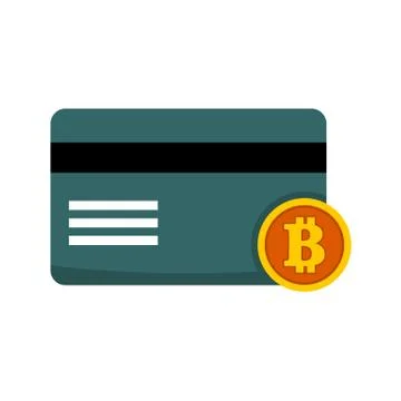 Bitcoin Transaction Card Vector Illustration Graphic Stock Illustration