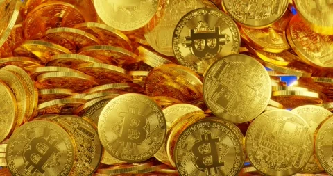 Bitcoin transition Video stock 297122930