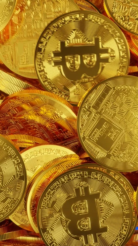 Bitcoin transition Stock Footage 297123112