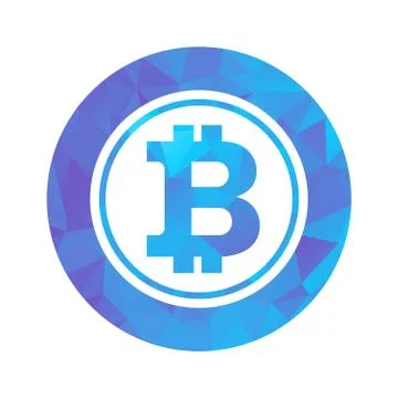 Bitcoin triangle concept icon Illustrazione stock