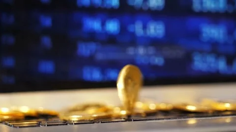 Bitcoin Twists and Becomes Financial Market Unseparated Part 스톡 동영상 80296844