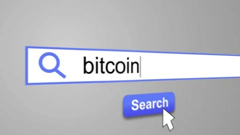 "Bitcoin" Typing into Search Engine on Computer Screen 스톡 동영상 105667732